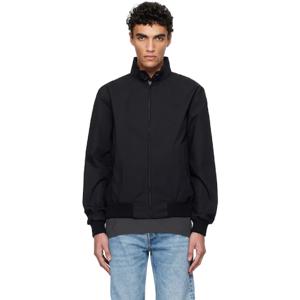 25 FW 프레드페리 남성 블랙 해링턴 재킷 251719M180004