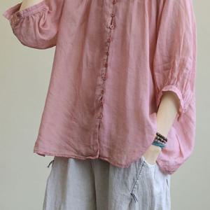 G125186_린넨 벌룬 블라우스