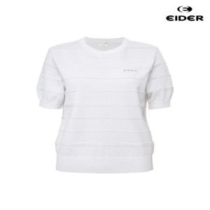 여성 ICE ON (아이스 온) 반팔 라운드 스웨터2 (Off White) (DWM25267_W3)