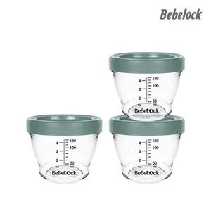 [베베락]포네르 트라이탄 이유식 용기 130ml 블루그레이(3P)