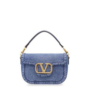 Valentino Alltime VLogo 플라크 데님 토트백 6W2B0N20XEY QNS TP934419214