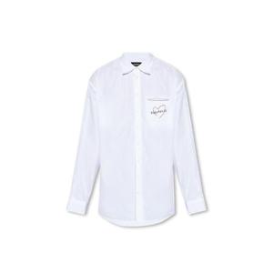 Dsquared2 로고 프린트 긴팔 버튼 셔츠 S74DM0748S36275 100 TP934668965
