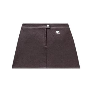 쿠레쥬 숏 스커트 PERCJU001VY0014 4010 BURGUNDY