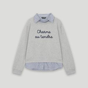 [코데즈컴바인]셔츠 레이어드 맨투맨  CKC-TS507W8