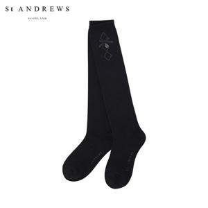 [세인트앤드류스] 여성 별 심볼 다이아몬드 핫픽스 니삭스 821E3SC259_BK