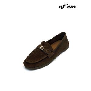 [오브엠]센터 버클 포인트 레더 로퍼_S21OF763 (2color)