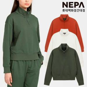 네파 [택가 89,000원] 여성 가을 간절기 에센셜 하프 집업 카라 아노락 긴팔 티셔츠 7K65460