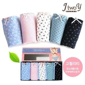 [제이코튼]여성팬티 코리아고미디5매-HMI15004