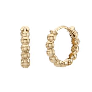 미니골드 14K 심플볼륨 링귀걸이(12mm) ECPM4043
