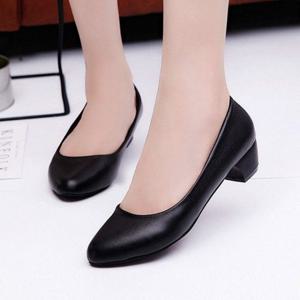 로우힐 펌프스 통굽 여성구두 여자신발 힐 3.5cm P808 2