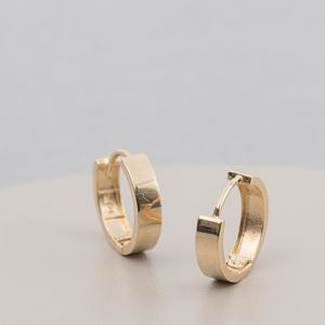 미니골드 14K 와이드심플 링귀걸이(12mm) ECPM4040