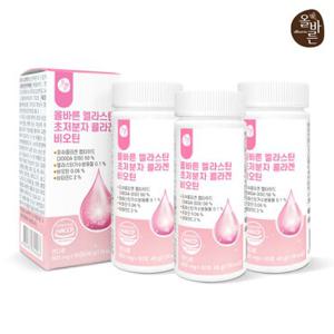 올바른 엘라스틴 초저분자 콜라겐 비오틴 60정 3박스 총 6개월분