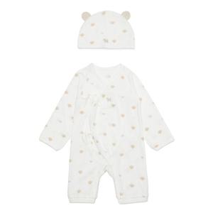 [블루독베이비8] SS23 구름강아지배내우주복SET  HJ (43A7000102) (BLUEDOG BABY 유아 출산 백일 선물 도트