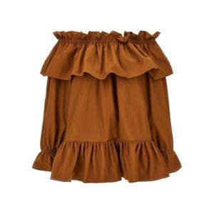 생로랑 오프숄더 러플 코튼 원피스 1915582