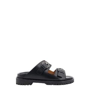 오프화이트 애로우 버클 디테일 레더 샌들 1407277