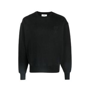 아미 톤온톤 하트 로고 스웨트셔츠 블랙   21FW A21HJ028-747-001