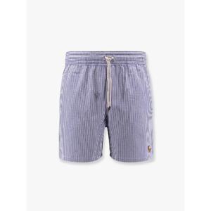 POLO RALPH LAUREN Cotton blend striped swim trunk with logo embroidery 710957784