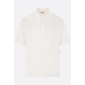 BURBERRY Equestrian Knight 로고 자수 피케 오버사이즈 폴로 셔츠 8083329B7264