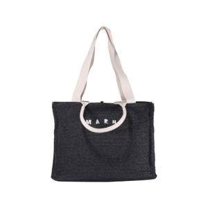 Marni 로고 자수 라피아 탑 핸들 토트 백 SHMQ0034U1P3860 Z1Q44 TP934854653