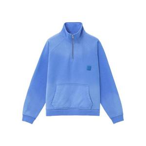 우영미 하프 집업 다잉 스웨트셔츠 블루   25SS W251TS33758L