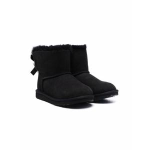 UGG KIDS 39Mini Bailey Bow39 보우 디테일의 레더 걸 블랙 부츠 1017397KBLACK
