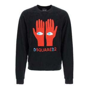 Dsquared2 로고 프린트 긴팔 스웨트셔츠 S74GU0625S25554 900 TP944708173