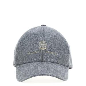 BRUNELLO CUCINELLI 로고 자수 볼캡 1615541