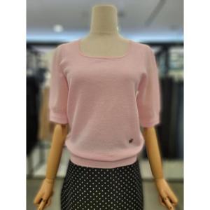 르샵 세이브존03 르샵 스퀘어넥 5부 반팔 니트 티셔츠 AGL2F25KPO01011A