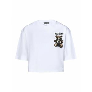 [MOSCHINO] 라프리마 여성 티셔츠 테디 베어 화이트 크롭 071004421001 /8