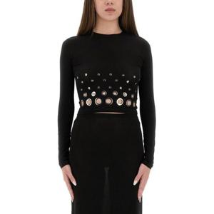 파코라반 긴팔 티셔츠 25PJTO047CU0014 P001 Black