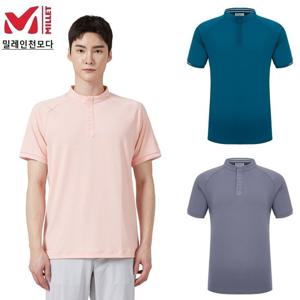 [밀레]밀레 MXSUT255 남성 여름 디본 집업 티셔츠 특가할인_IC