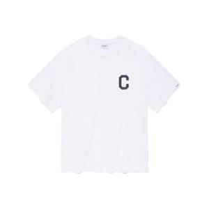M 커버낫반팔티 CQK CO2402ST10-WH C 로고 티셔츠 화이트