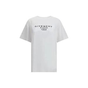 지방시 지방시 화이트 반팔 티셔츠 2183110