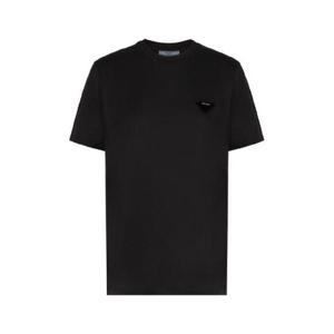 프라다 프라다 블랙 반팔 티셔츠 2178807