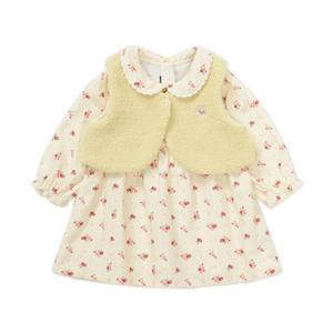 [블루독베이비8] 25FW(YE)미니플라워 세트형 드레스 HJ (45C1340002) (BLUEDOG BABY 유아 출산 백일 선물