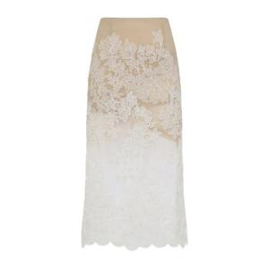 에르마노 설비노   미디스커트 FW25 D472O709FD ZEQ 6188082 White
