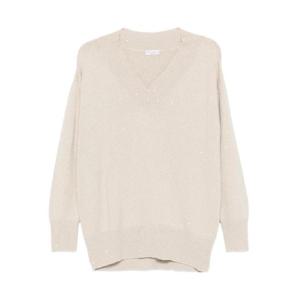 25 FW Brunello Cucinelli 장식 V넥 스웨터 M73539922CN058 TP442913082