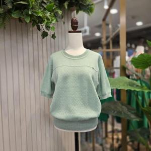 스테파니 HC05 리본뱃지몽글니트티셔츠 A25SW5226H2