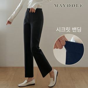[메이뜰] [영상핏]2TYPE 에르데일리 스판슬랙스(숏/기본) / 허리밴딩 구김없는 슬림핏 세미부츠컷 스판 텐션 신축성 사계절 격식 하객 포멀 오피스 편한 정장 바지 유니폼
