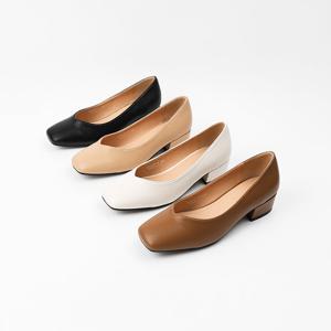 [신난다슈]여성 구두 펌프스 힐 4cm 4종 미들힐 통굽 정장 구두 발편한 쿠션 RM2461272