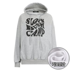 샵앤) 국산 후드 기모  티셔츠 ODA-WSH-20131-멜란지그레이
