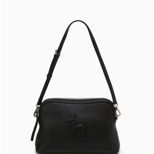 [헤지스] 블랙 퍼피 소가죽 탑집 숄더 겸 크로스 HIBA4F243BK