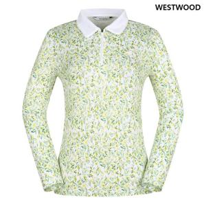 [웨스트우드] 우먼 플라워 프린트 폴로티_WO1WCTP410 1Y