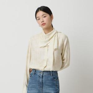 [시슬리] 플레르 타이 변형 블라우스