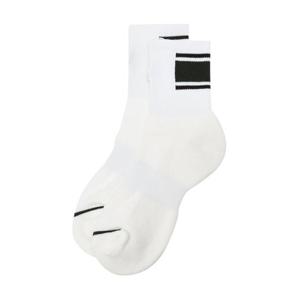 헤지스골프  (HWSS5E102OW)  25SS 화이트 여성 컬러블록 미들 삭스