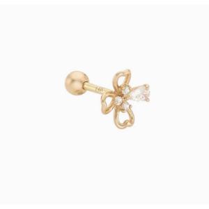 [로이드] 주문제작 달맞이꽃 Evening primrose 14k 반쪽 피어싱 LPFJ2030G
