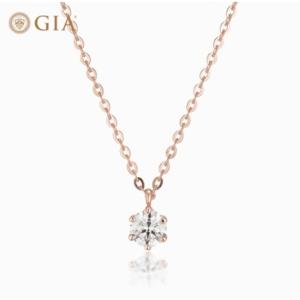 [로이드] 주문제작 GIA 다이아몬드세팅, 3부  0.3캐럿 6프롱 베이직 목걸이 LND20C43G