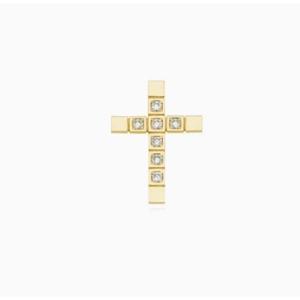 [로이드] 주문제작 십자가 스톤세팅 14k 펜던트 (23mm) LPP23125G
