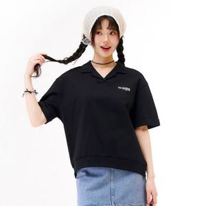 [체이스컬트]여성 오픈 카라 반팔 티셔츠-EBRG5771D03