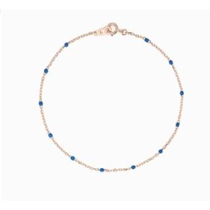 [로이드] 주문제작 컬러 볼 체인 네이비 14k 팔찌 LWB2106NG